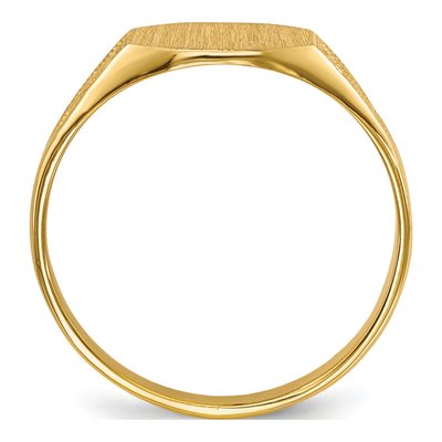 14K Yellow Gold Octagon Signet Ring – view 3