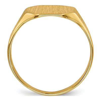 14K Yellow Gold Octagon Signet Ring – view 3