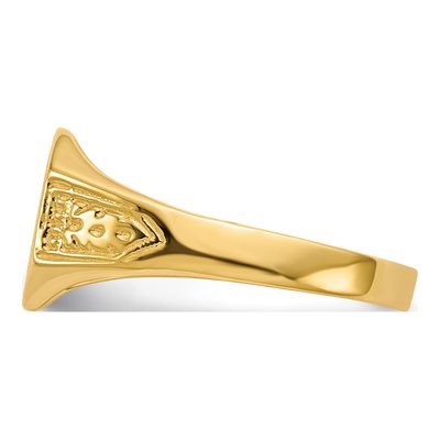 14K Yellow Gold Octagon Signet Ring – view 4
