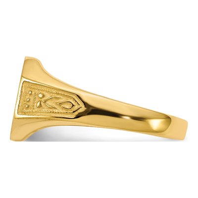 14K Yellow Gold Octagon Signet Ring – view 3