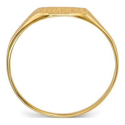 14K Yellow Gold Octagon Signet Ring – view 3