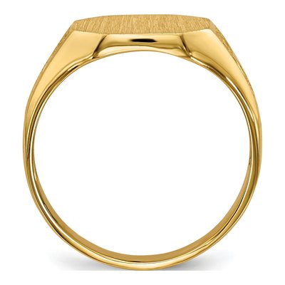 14K Yellow Gold Octagon Signet Ring – view 3