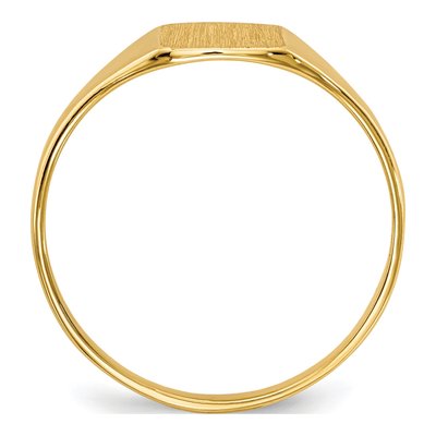 Men's 14K Yellow Gold Square Signet Ring – view 3