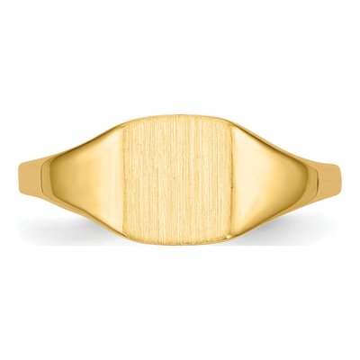 Men's 14K Yellow Gold Square Signet Ring – view 5