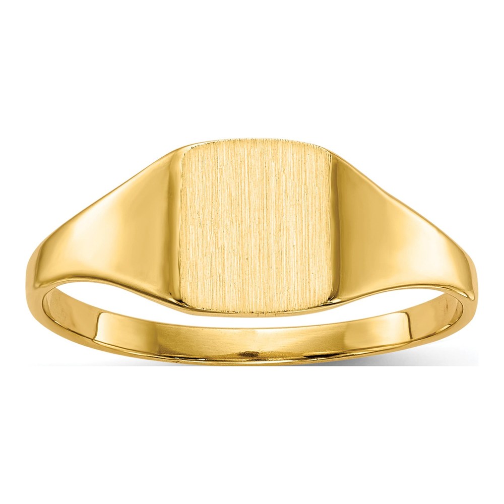 Men's 14K Yellow Gold Square Signet Ring
