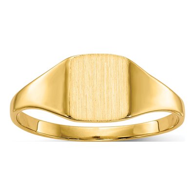 Men's 14K Yellow Gold Square Signet Ring