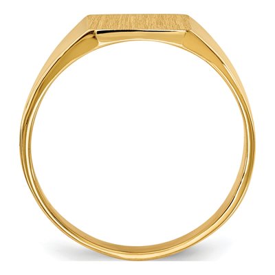 Men's 14K Yellow Gold Square Signet Ring – view 3