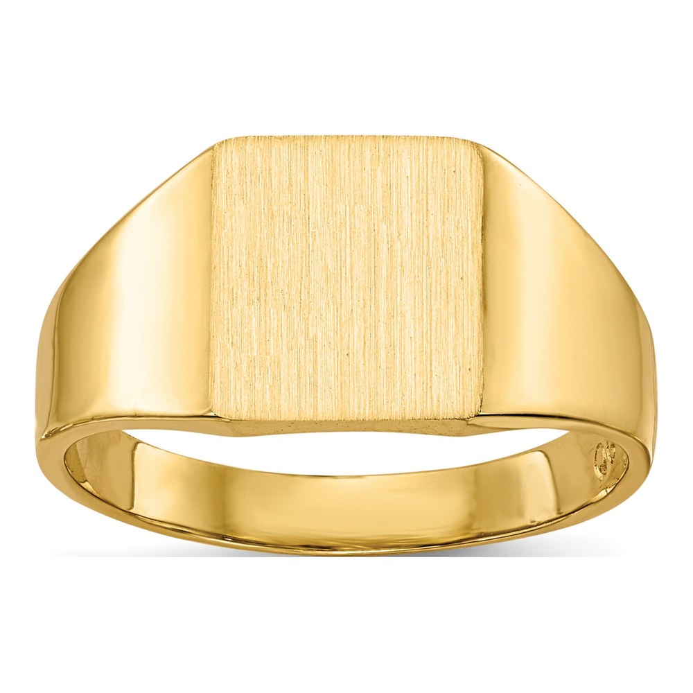 Men's 14K Yellow Gold Square Signet Ring