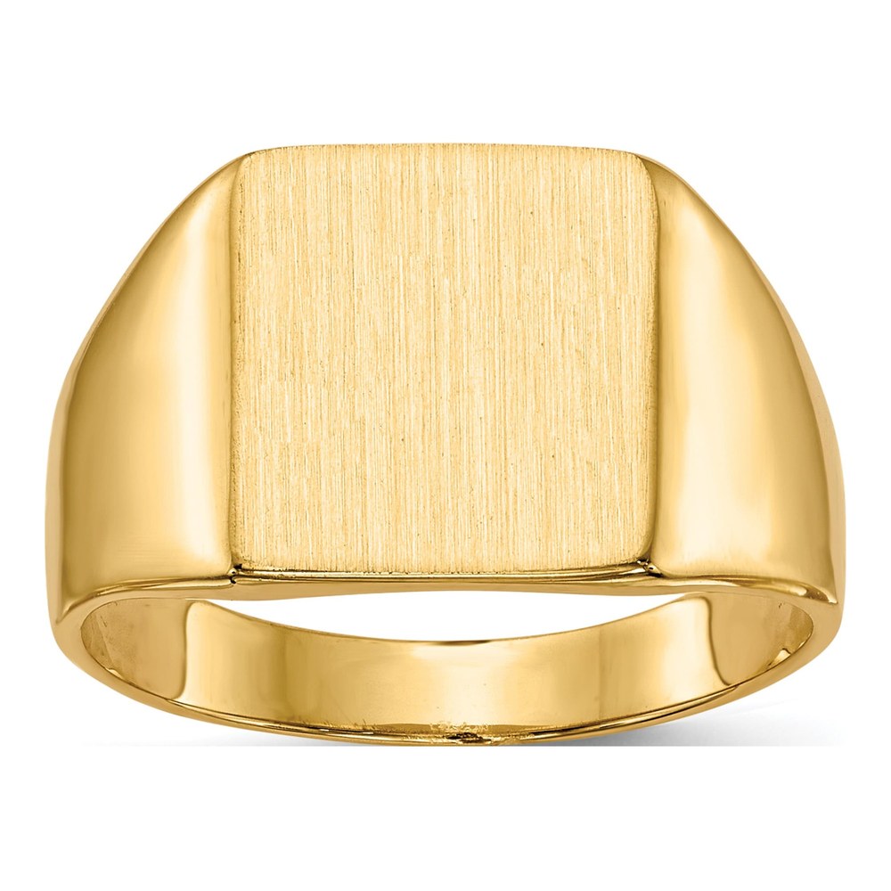 Men's 14K Yellow Gold Square Signet Ring