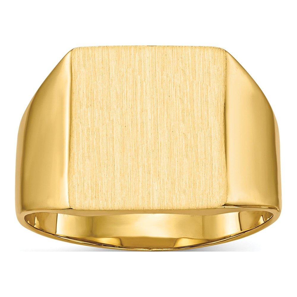 Men's 14K Yellow Gold Square Signet Ring
