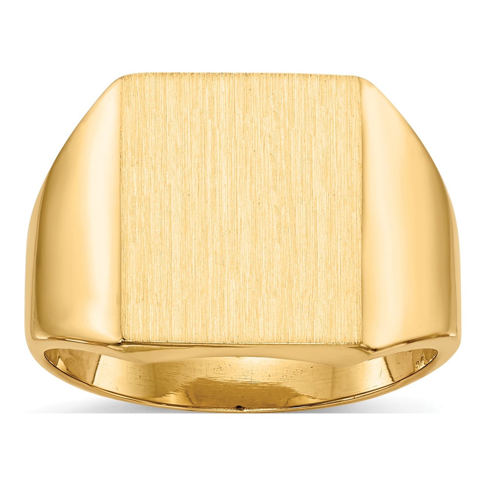 Men's 14K Yellow Gold Rectangle Signet Ring