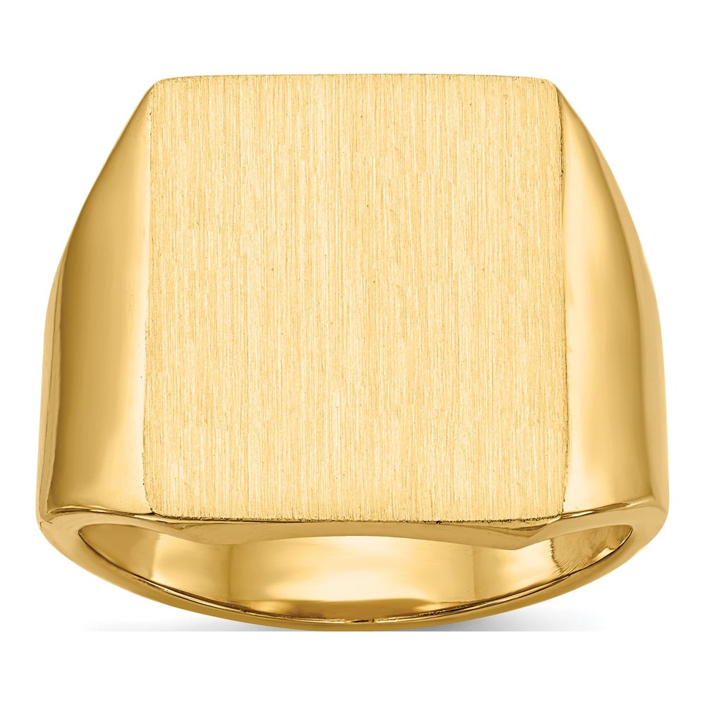 Men's 14K Yellow Gold Rectangle Signet Ring