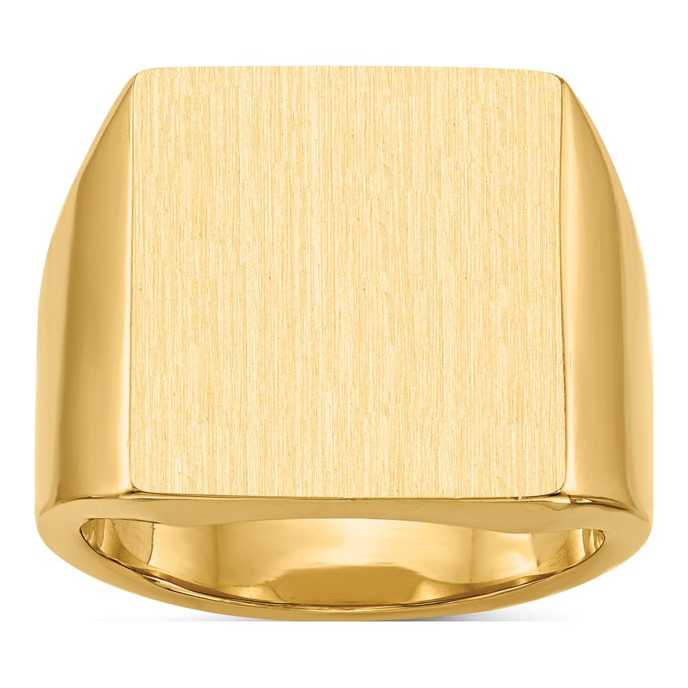 Men's 14K Yellow Gold Rectangle Signet Ring