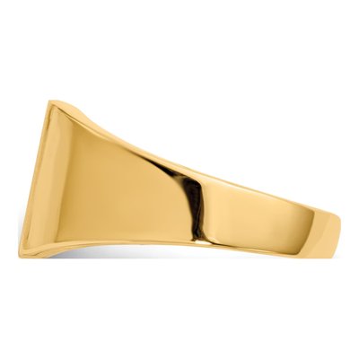 Men's 14K Yellow Gold Signet Ring – view 4