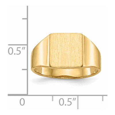 Men's 14K Yellow Gold Signet Ring – view 5