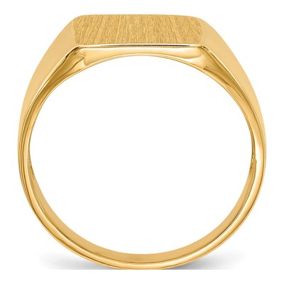 Men's 14K Yellow Gold Square Signet Ring – view 3