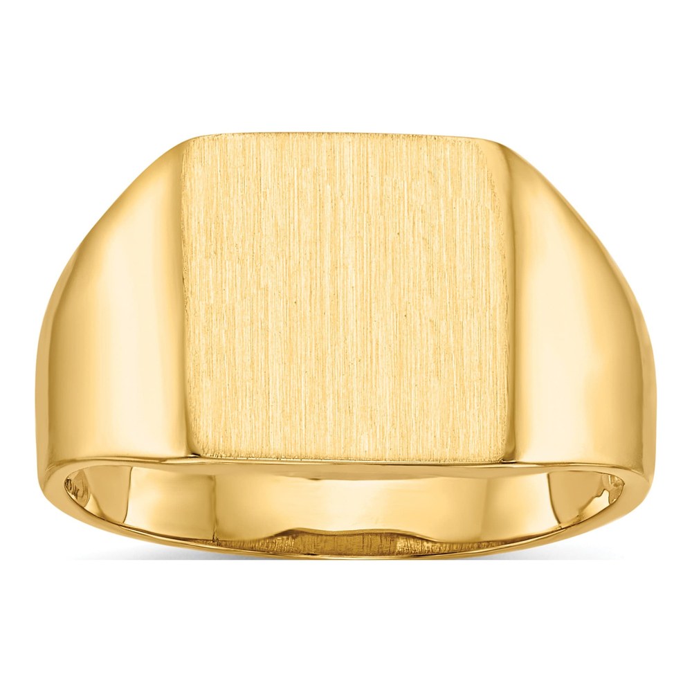 Men's 14K Yellow Gold Square Signet Ring