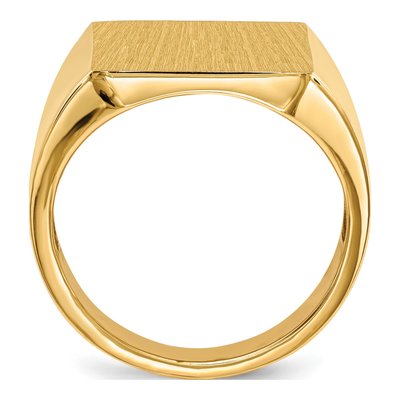 Men's 14K Yellow Gold Signet Ring – view 3