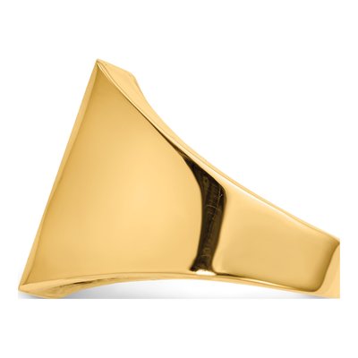 Men's 14K Yellow Gold Signet Ring – view 4