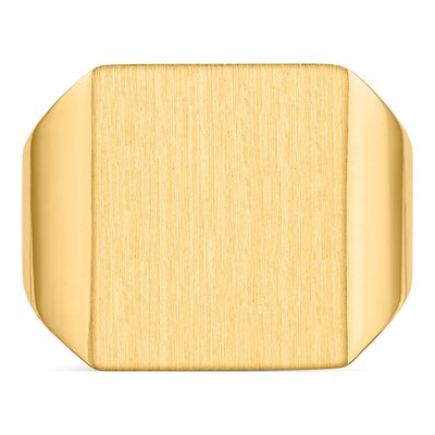 Men's 14K Yellow Gold Signet Ring – view 5
