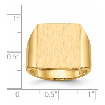 Men's 14K Yellow Gold Signet Ring – view 6