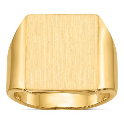 Men's 14K Yellow Gold Signet Ring
