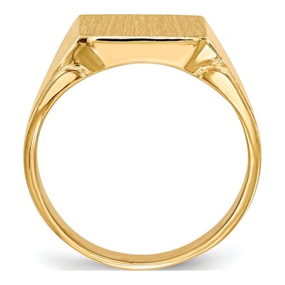 Men's 14K Yellow Gold Signet Ring – view 3