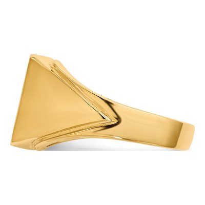 Men's 14K Yellow Gold Signet Ring – view 4