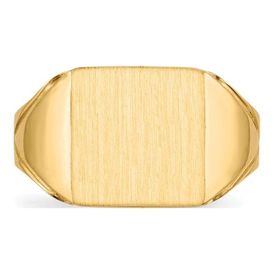 Men's 14K Yellow Gold Signet Ring – view 5