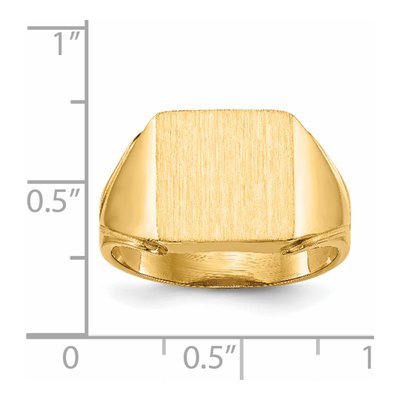 Men's 14K Yellow Gold Signet Ring – view 6