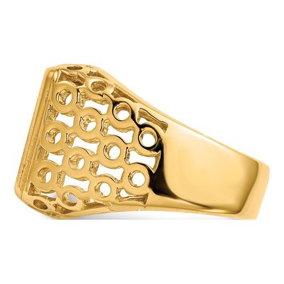 Men's 14K Yellow Gold Signet Ring – view 4