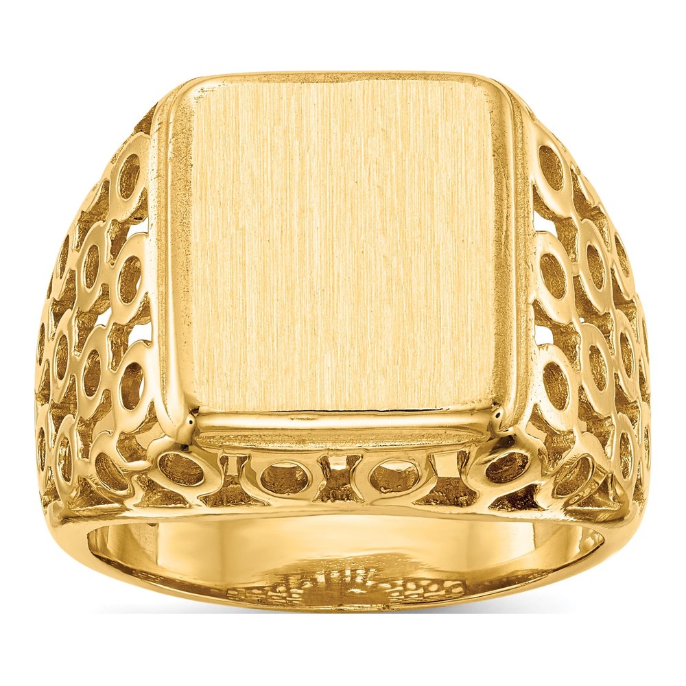 Men's 14K Yellow Gold Signet Ring