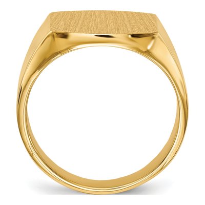 Men's 14K Yellow Gold Signet Ring – view 3
