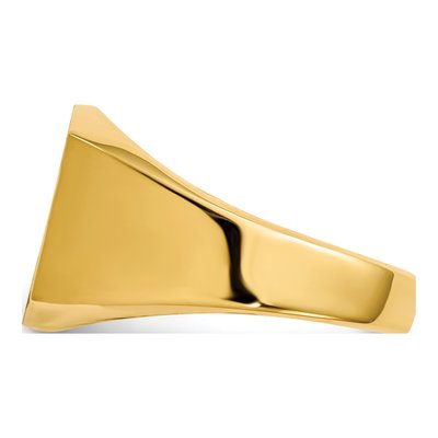 Men's 14K Yellow Gold Signet Ring – view 4
