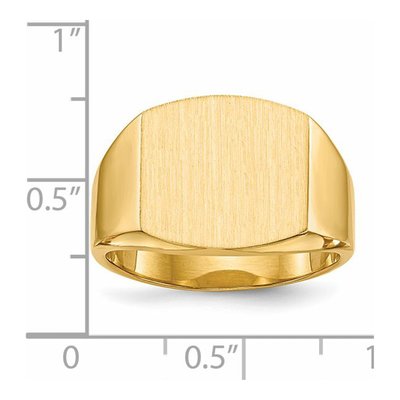 Men's 14K Yellow Gold Signet Ring – view 6