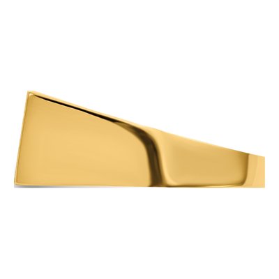 Men's 14K Yellow Gold Rectangle Signet Ring – view 4