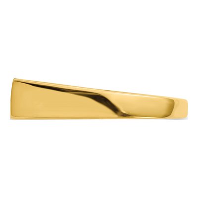 Men's 14K Yellow Gold Rectangle Signet Ring – view 3