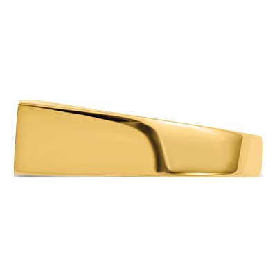 Men's 14K Yellow Gold Rectangle Signet Ring – view 4