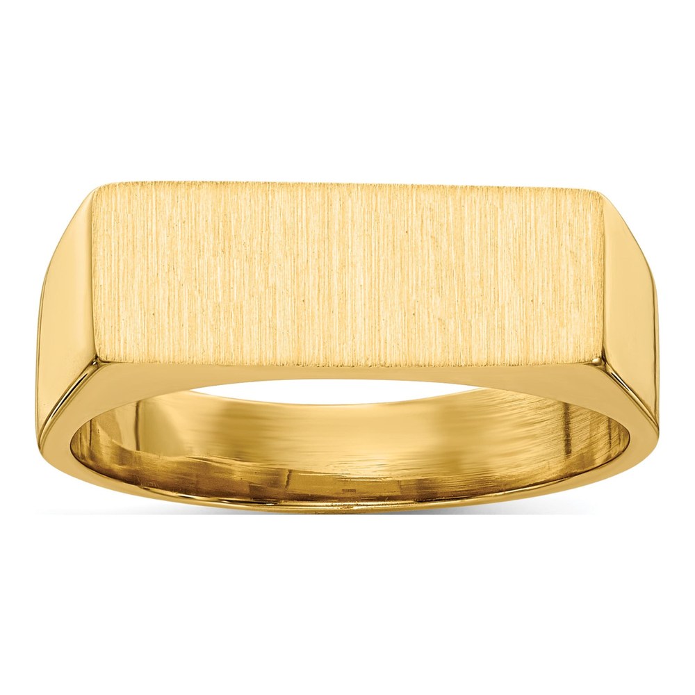 Men's 14K Yellow Gold Rectangle Signet Ring