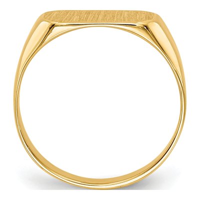 14K Yellow Gold Kids' Signet Ring – view 3