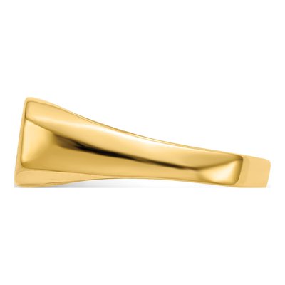 14K Yellow Gold Kids' Signet Ring – view 4