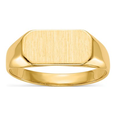 14K Yellow Gold Kids' Signet Ring
