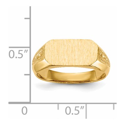 14K Yellow Gold Oval Signet Ring – view 5