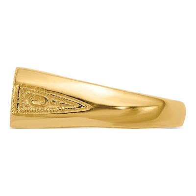 14K Yellow Gold Oval Signet Ring – view 4