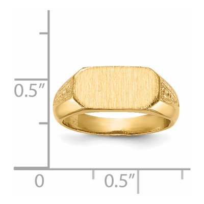 14K Yellow Gold Oval Signet Ring – view 6