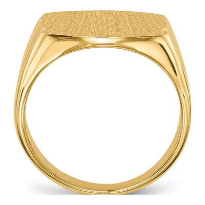 Men's 14K Yellow Gold Signet Ring – view 3