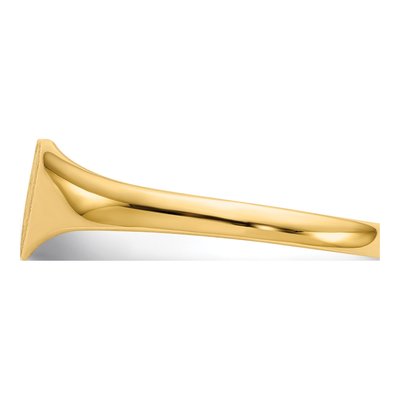 14K Yellow Gold Heart Signet Ring – view 4