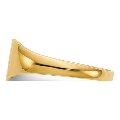 14K Yellow Gold Heart Signet Ring – view 4