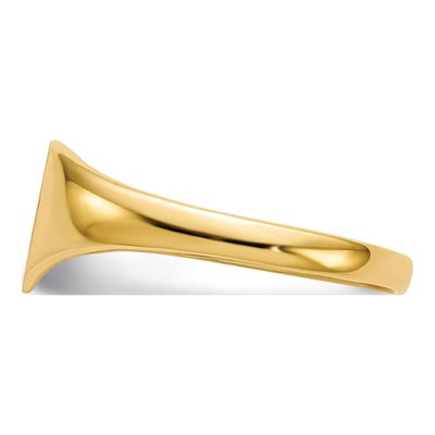 14K Yellow Gold Heart Signet Ring – view 4