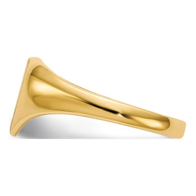 14K Yellow Gold Heart Signet Ring – view 4